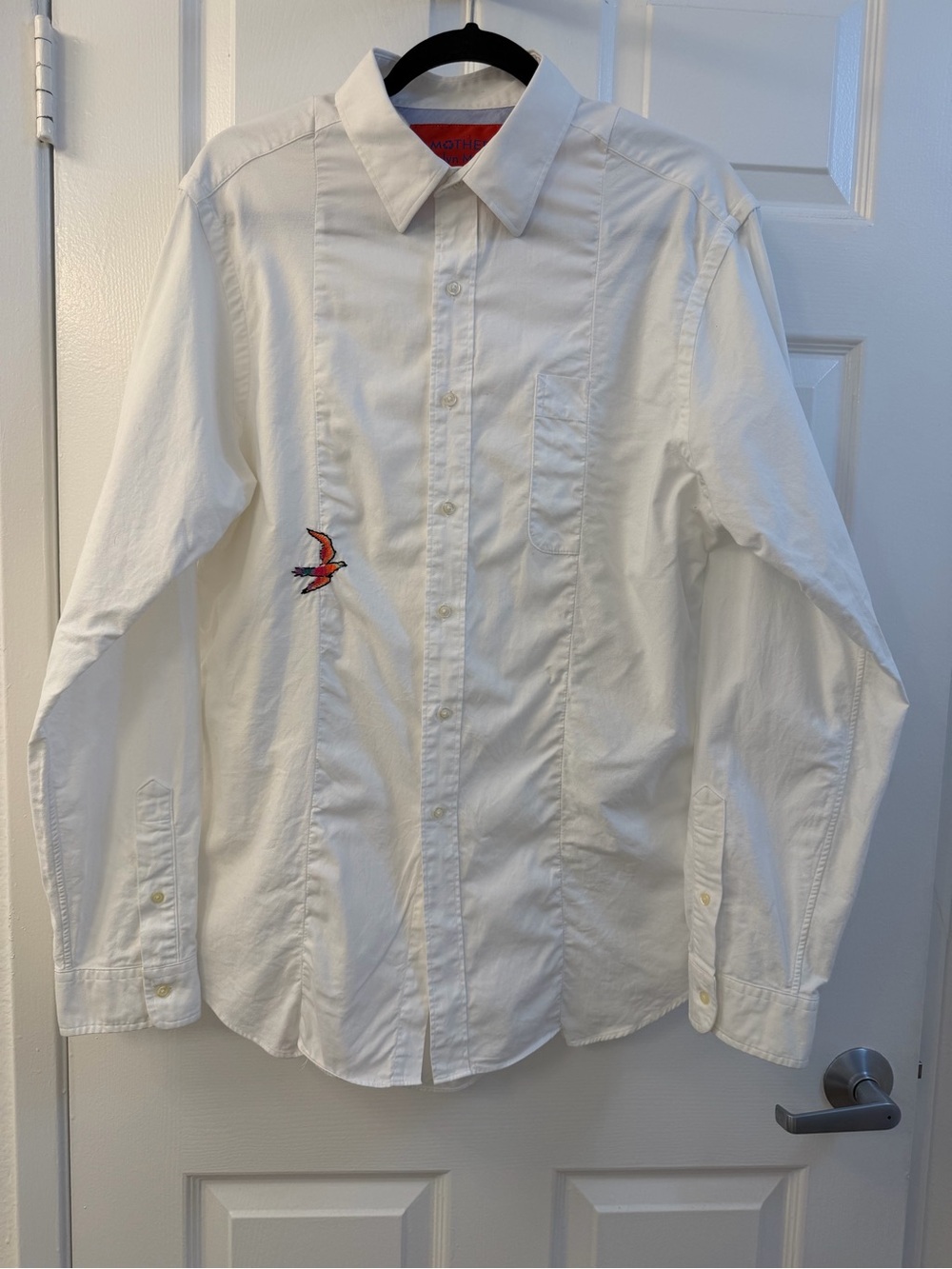 MOTHER x Carolyn Murphy The Pieced White Oversized Button Down Shirt Approx M